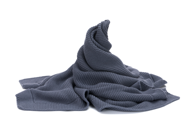 Patura Fillikid Bumbac Organic 80x100 cm Blue - imagine 2