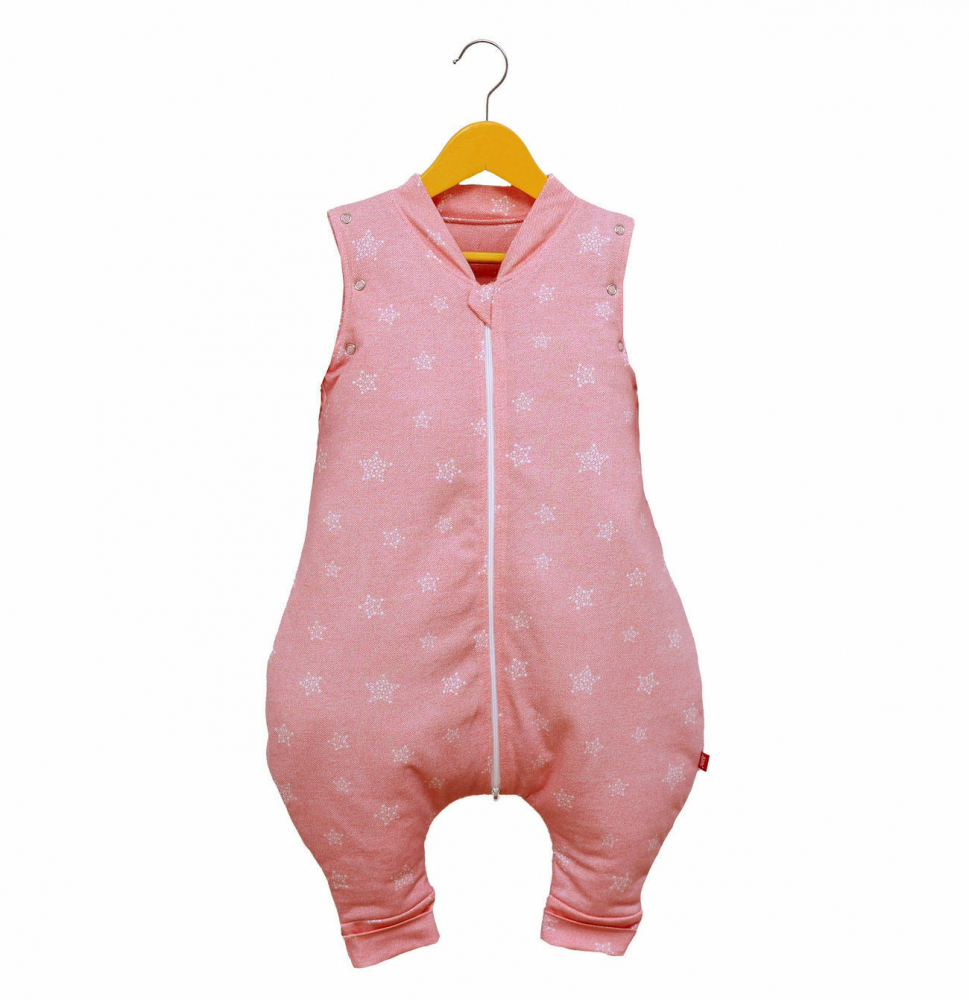 Sac de dormit KidsDecor Stars Pink, 100 cm - imagine 3