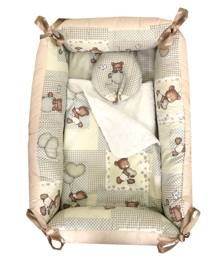 Reductor Bebe Bed Nest Deseda cu pernuta antiplagiocefalie - imagine 2
