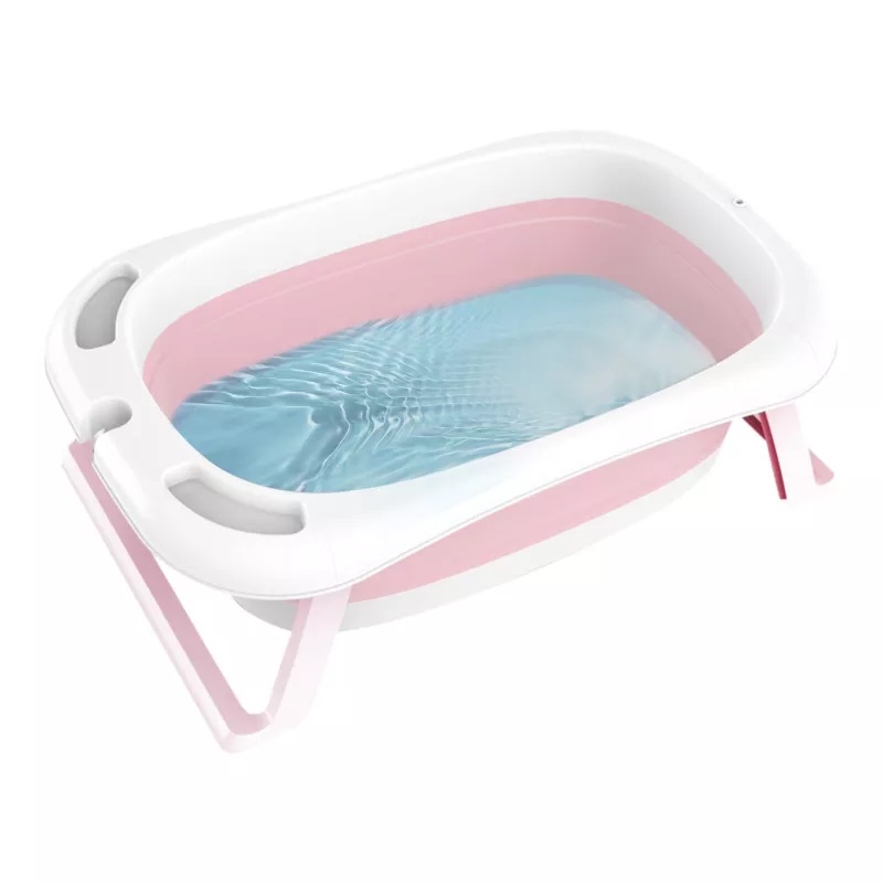 Cădiță Pliabilă cu Hamac Nicekids Pink - imagine 6