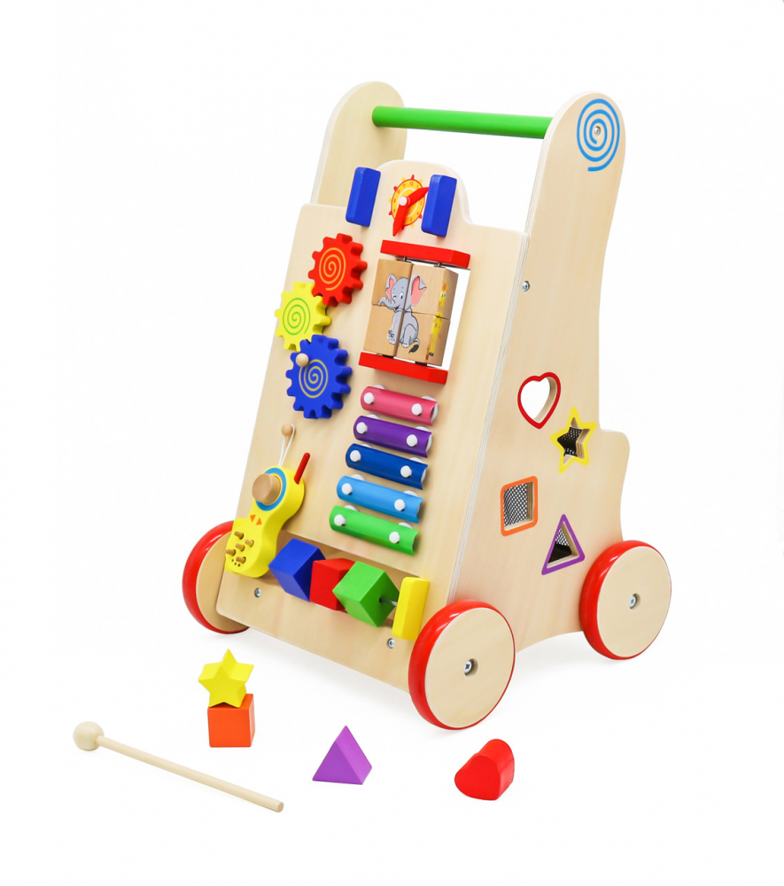 Antepremergator Ikonka Educational Lemn cu Xilofon - imagine 7