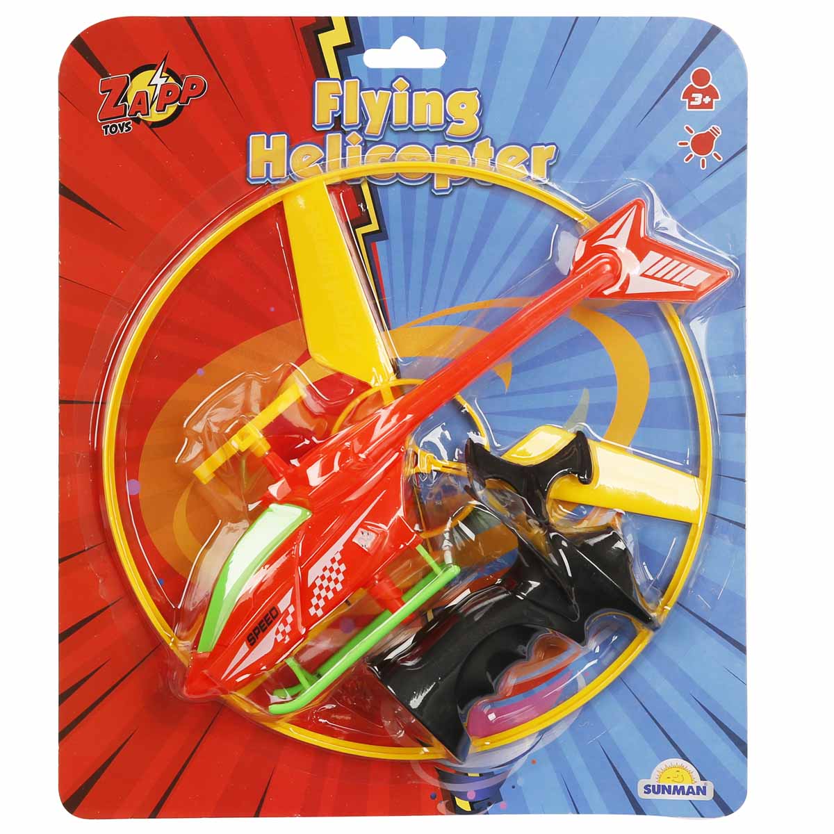 Elicopter Zapp Toys cu Lansator și Disc Luminos