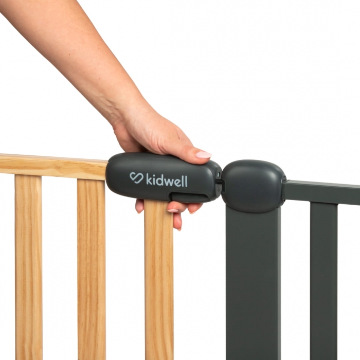 Poartă Siguranță Kidwell Trasti, Negru, 74-105 cm - imagine 6