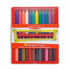 Creioane Triunghiulare Melissa & Doug, Set 24 Buc - imagine 2