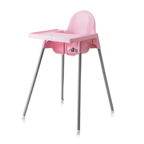 Scaun Masa Little Mom Pink Siguranță - imagine 3