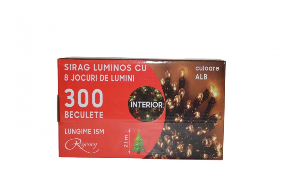 Ghirlandă LED Regency, 15 m, 8 jocuri