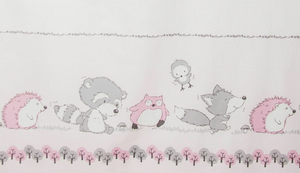 Lenjerie pat KidsDecor Odette Pink, bumbac - imagine 3