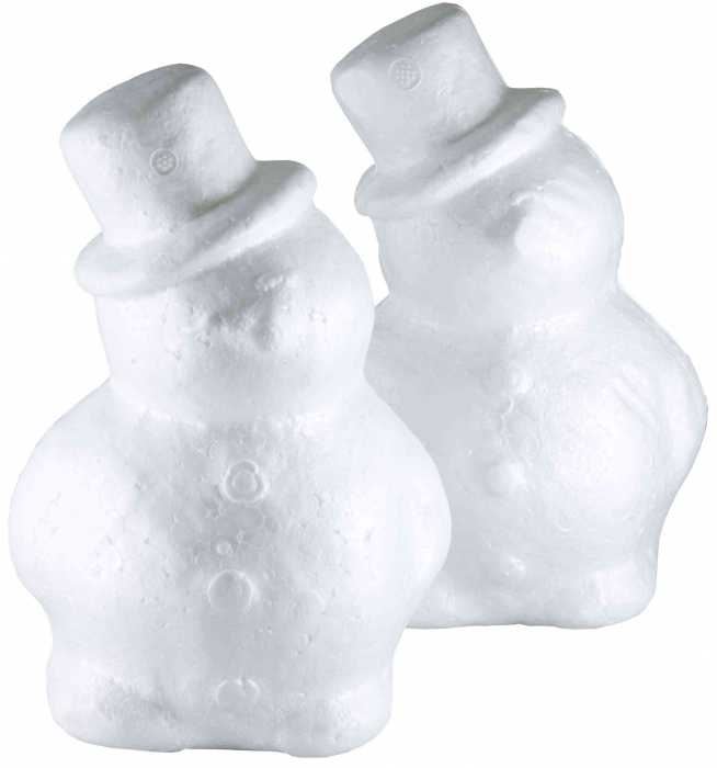 Set 2 Figurine Om de Zăpadă Colorart, Polistiren