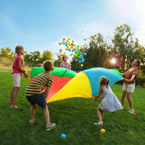 Parasuta Motricitate Moje Bambino 3.5m, 8 Copii - imagine 5