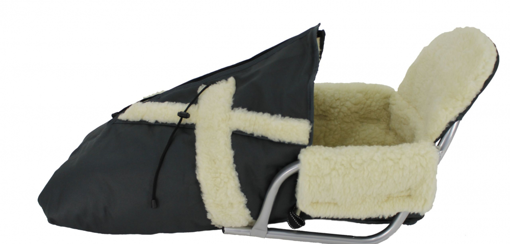 Sanie Arya Kids Gri, cu Sac Imblanit - imagine 5