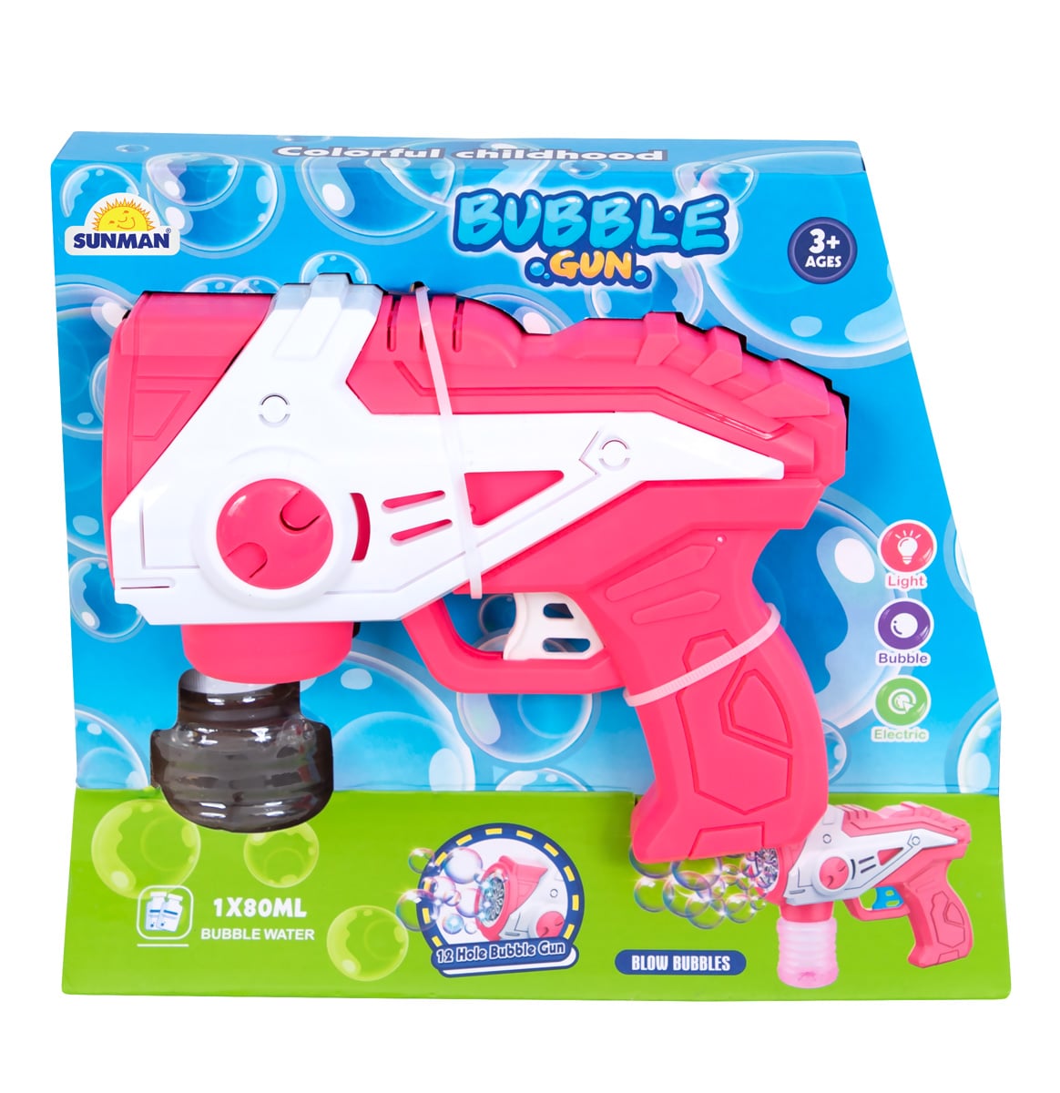 Pistol Baloane Sunman Roz Lumini și Sunete