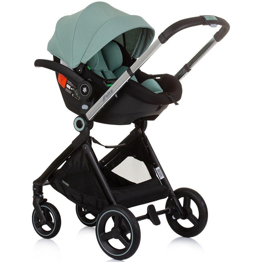Carucior Chipolino Elite 3 in 1 Pastel Green i-Size - imagine 7