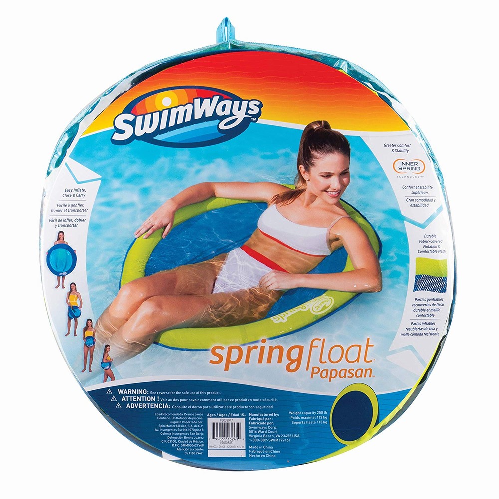 Scaun Plutitor SwimWays Papasan Albastru