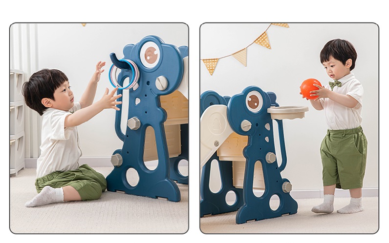 Tobogan Dinosaur Blue Nichiduta - Joc 3 în 1 - imagine 2