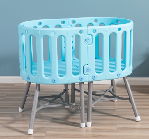 Pătuț 3 în 1 Little Mom Blue - Multifuncțional