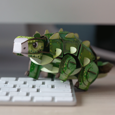 Puzzle 3D Sunet Ankylosaurus Mieredu - imagine 4