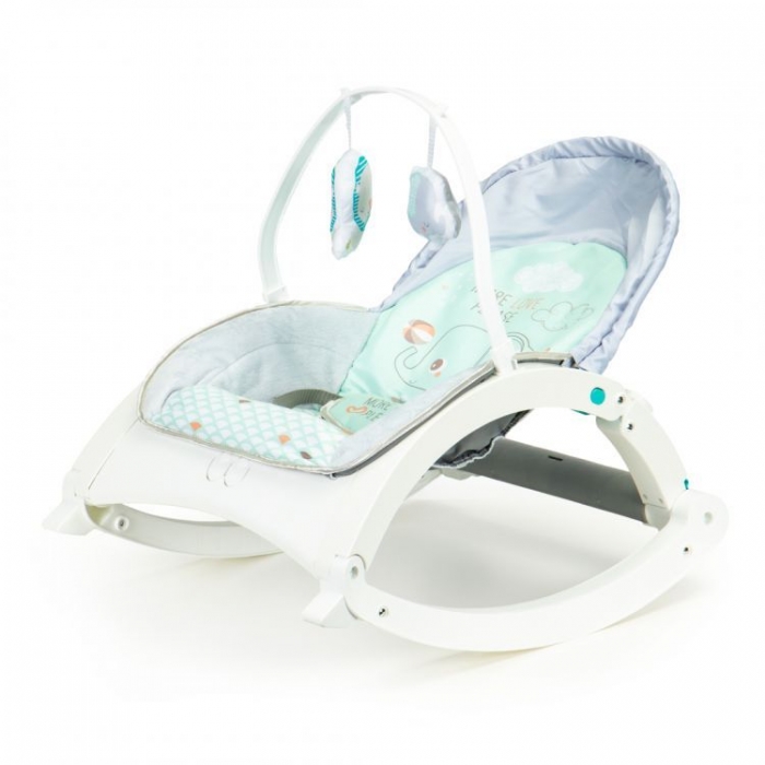Fotoliu balansoar 3in1 Ecotoys cu vibrații - imagine 8