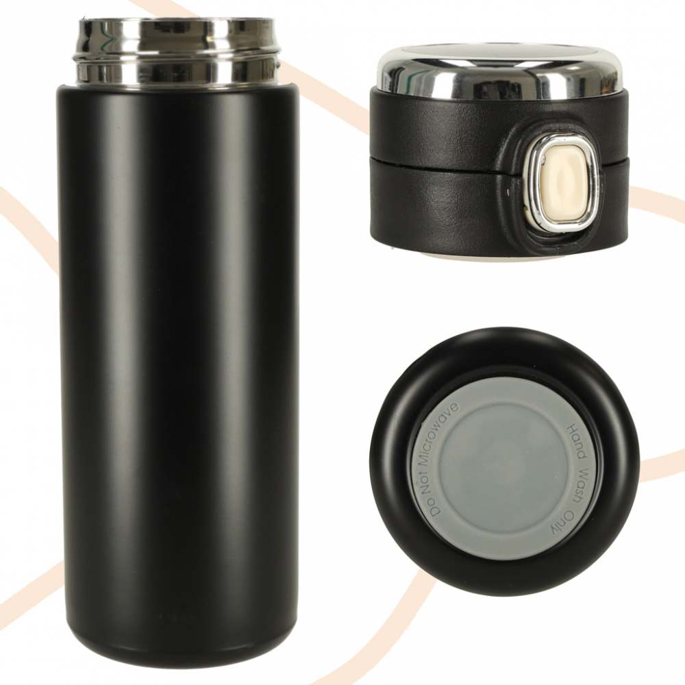 Cana termos smart LED 420ml Black Ikonka - imagine 4