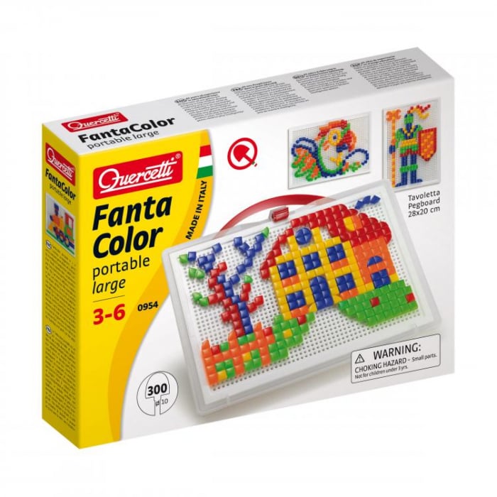 Quercetti Fantacolor Portabil 300 Piese Mozaic Creativ