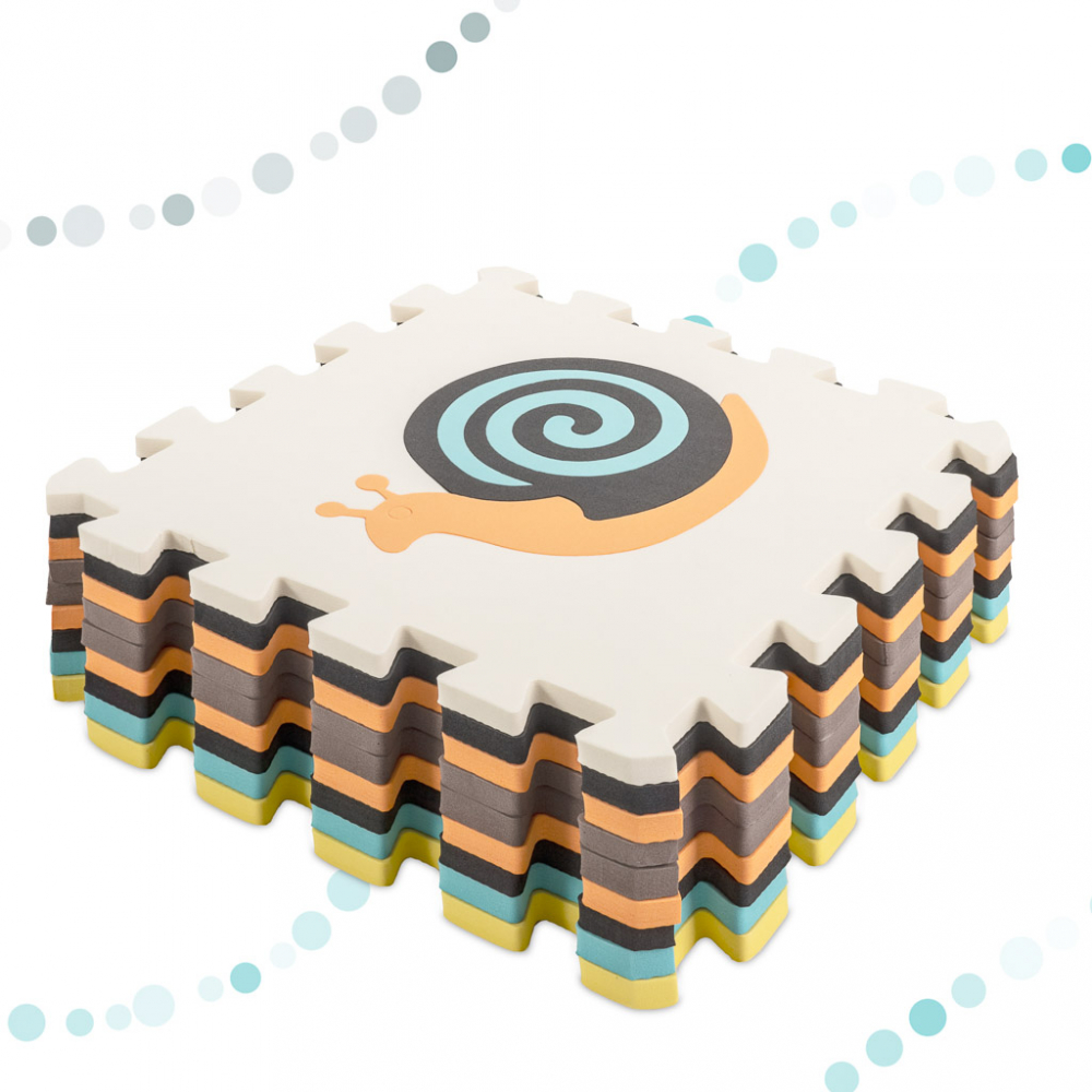 Covoras Puzzle Spuma 9 Piese Ikonka Cute Animals - imagine 2