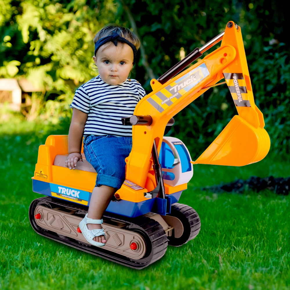 Excavator Malplay King Kong, cu cupă mobilă și cască - imagine 7