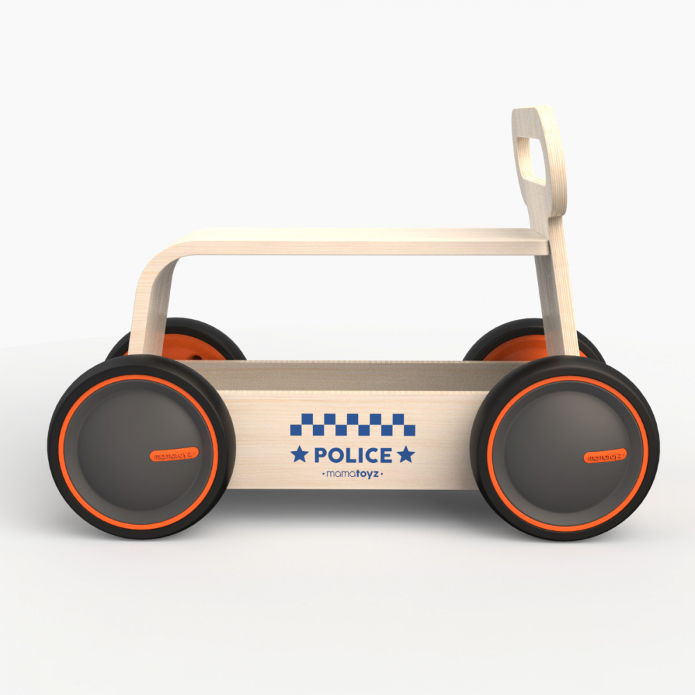 MamaToyz Politie DriveMe Wood 3 in 1 - imagine 2
