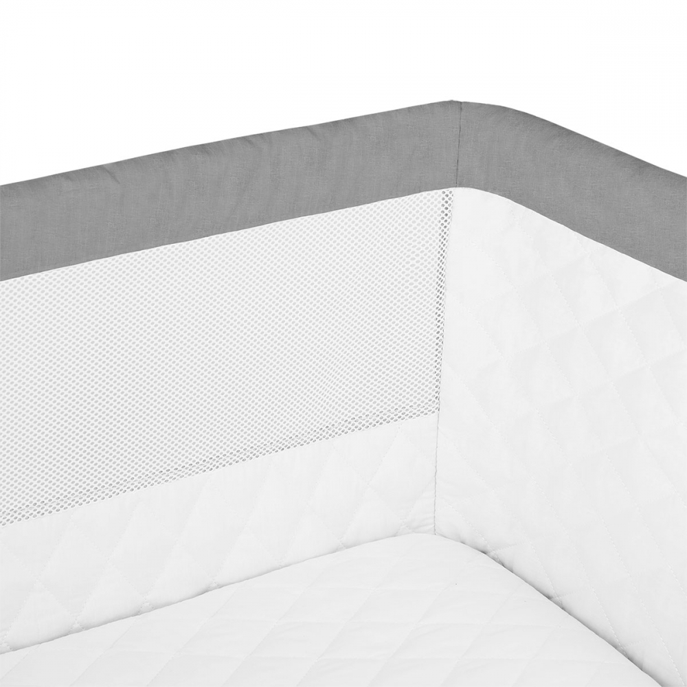 Patut co-sleeper Lionelo Theo 2 in 1 Gri - imagine 5
