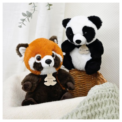 Panda Plus Histoire dours 20cm - Moale si Sigur - imagine 2