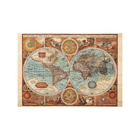 Puzzle Harta Lumii 1626 - 500 Piese Dinotoys