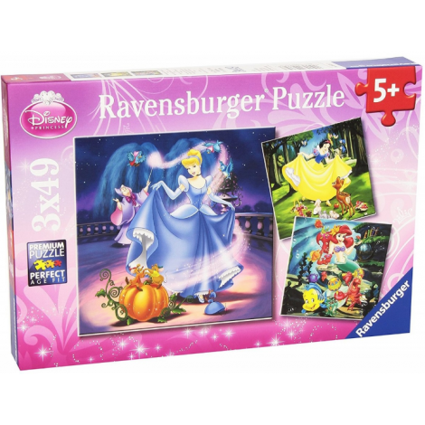 Puzzle Disney Princess Ravensburger 3x49 piese