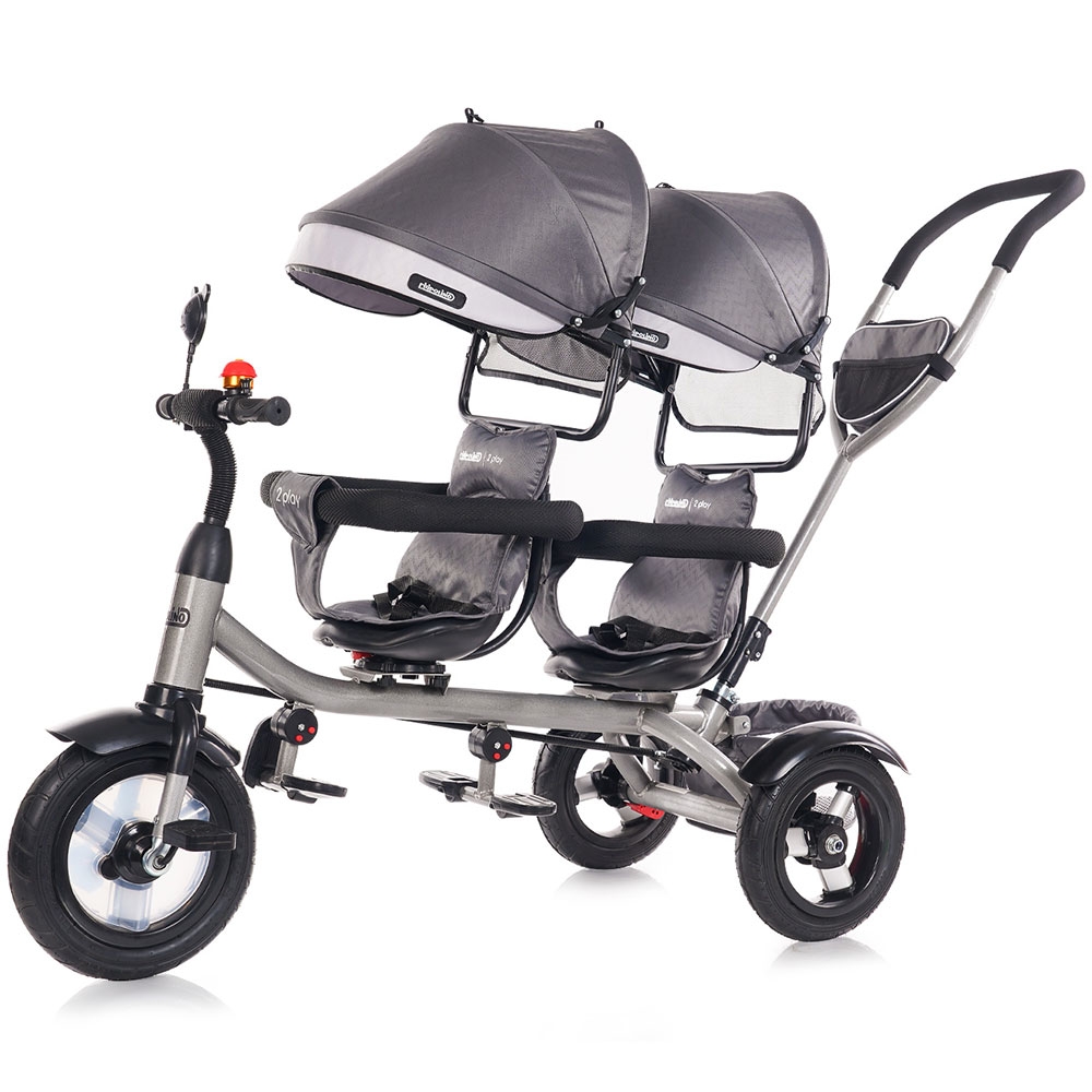 Tricicleta Chipolino 2Play Gemeni, Gri