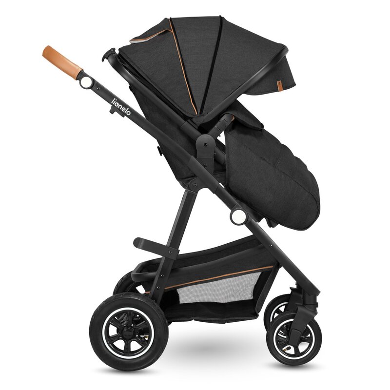 Carucior Lionelo Amber 2in1 Gri Cadru Aluminiu - imagine 2