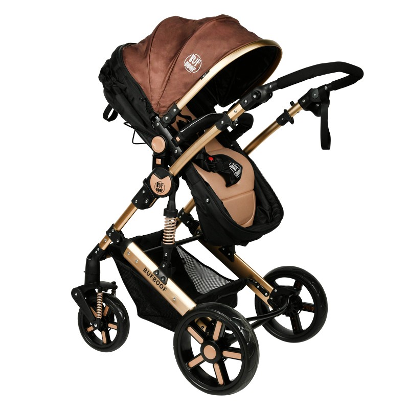 Carucior 2 in 1 Reversibil Buf Boof Gold, 0-36 luni - imagine 7