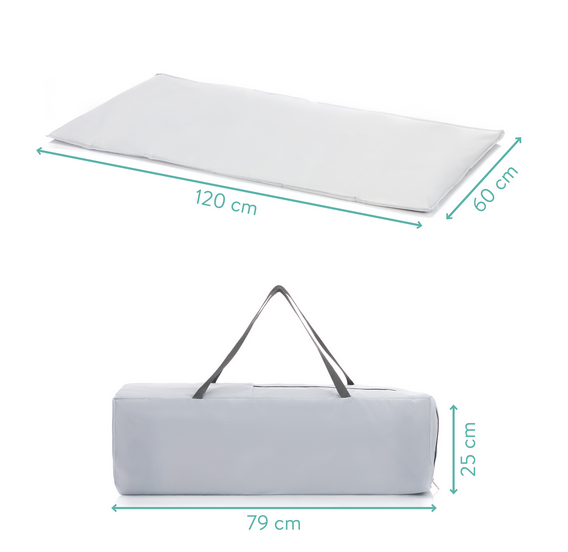 Patut pliabil Fillikid Capri Grey multifuncțional - imagine 3