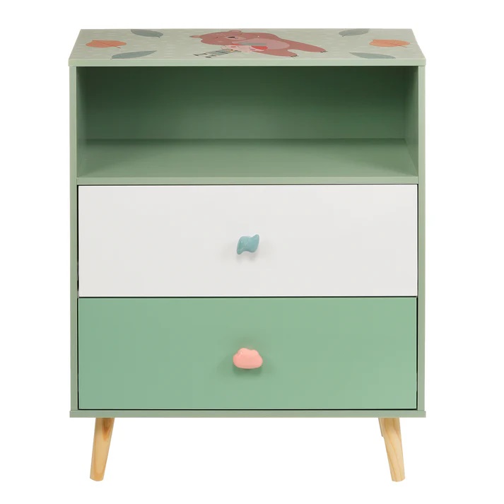Dulap Ginger Home cu 2 sertare - Organizare Copii