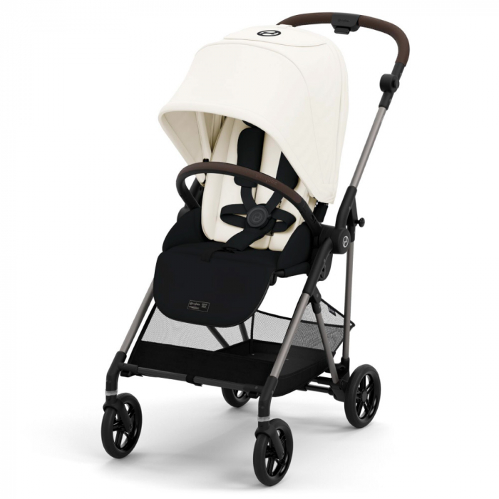 Cybex Melio B Canvas White – Cărucior UltraUșor Urban