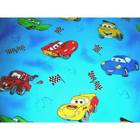 Lenjerie Patut Hubners Cars 4 Piese Albastru - imagine 2