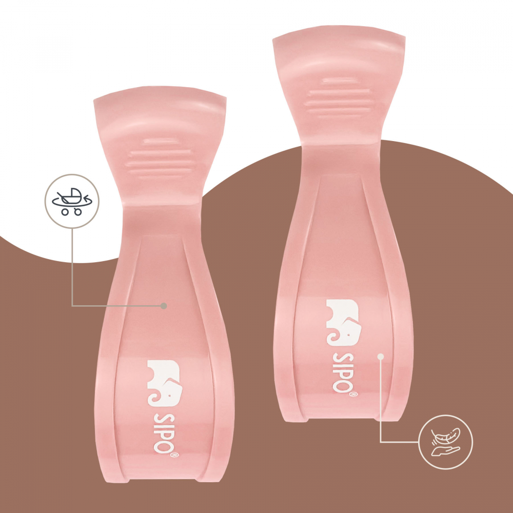 Set 2 Cleme Multifuncționale Sipo Pink - Accesoriu Carucior - imagine 2