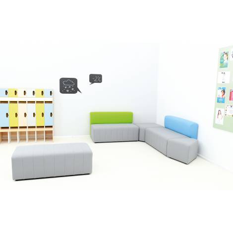 Canapea Puf Gri Moje Bambino Ignifugă Grădiniță - imagine 6