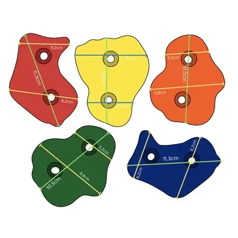 Pietre Alpinism KBT, 5 Buc, Plastica HDPE - imagine 5