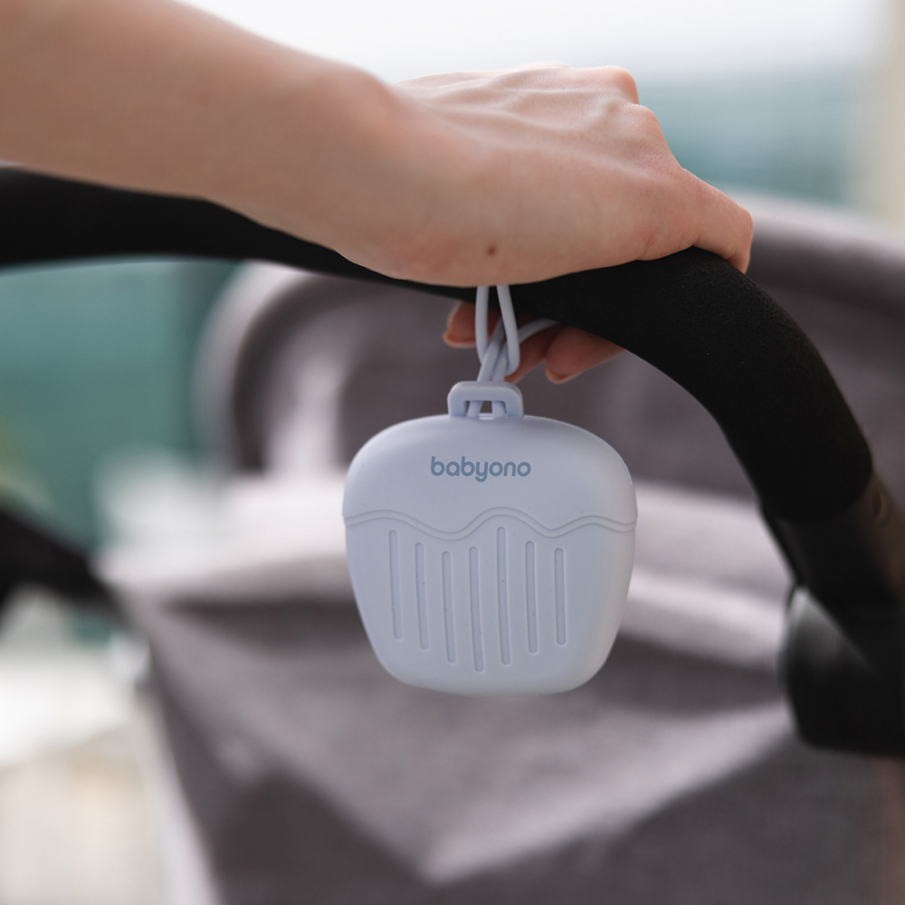 Husă Silicon Babyono - Protecție Suzetă Albastră - imagine 4