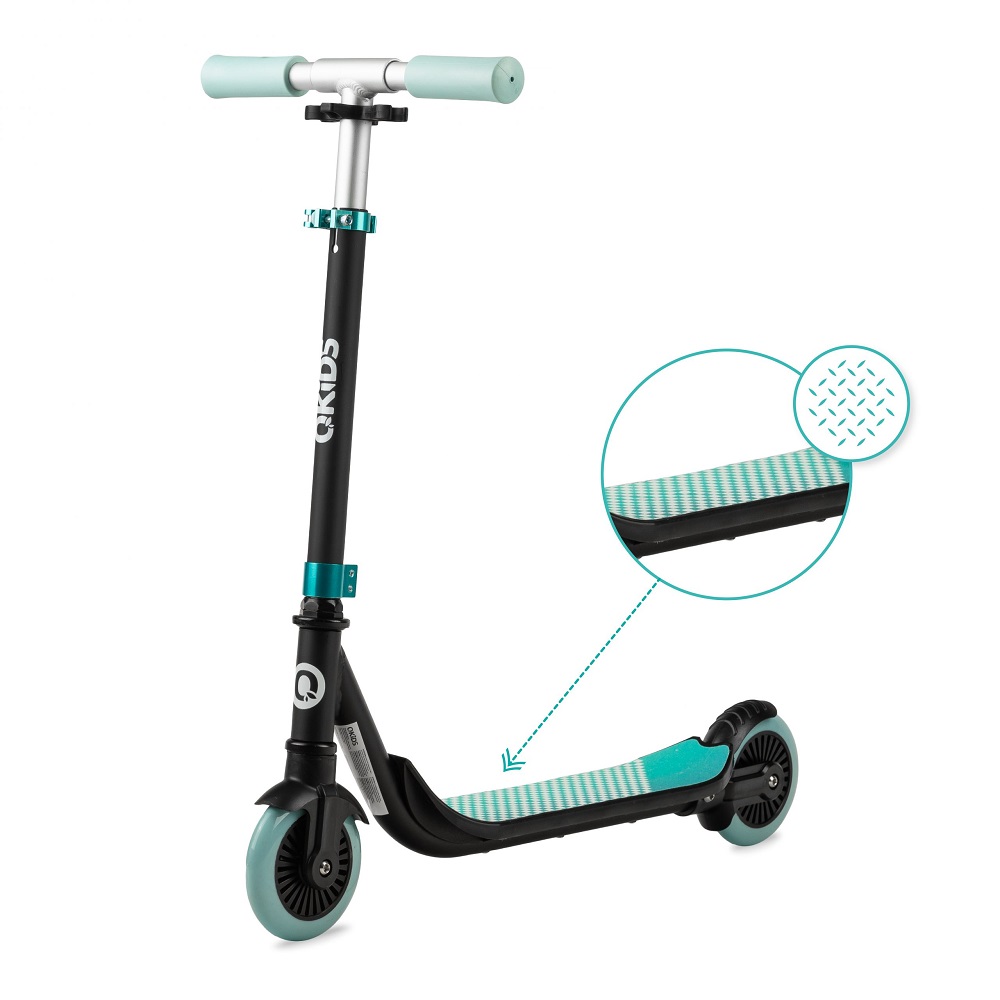 Trotineta QKids Bro Green, Pliabila, Ghidon Reglabil - imagine 2