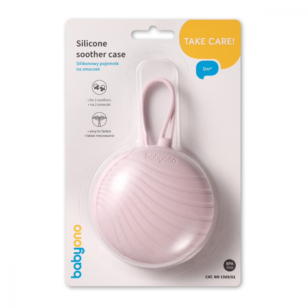 Husa Silicon Suzetă Babyono Roz - Protecție Igienică - imagine 4