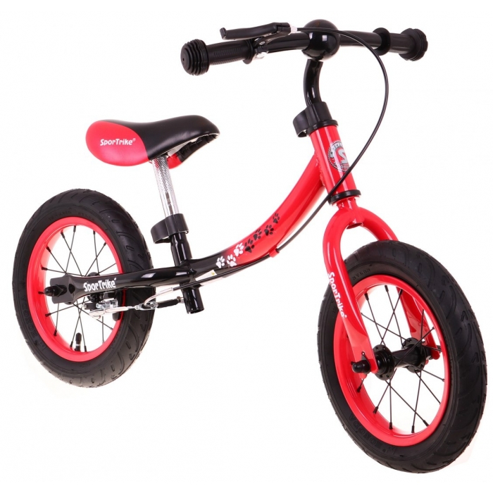 Bicicletă SporTrike fără pedale roșie - imagine 4