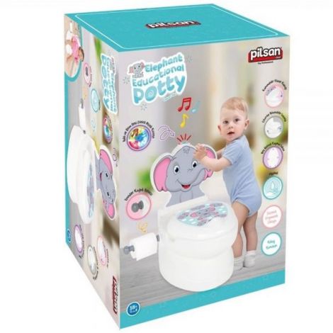 Olita Educativa Pilsan Elephant cu Sunet Sifon - imagine 3