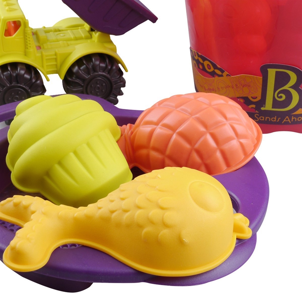 Găleată 9 Jucării Nisip Mov B.Toys - imagine 2