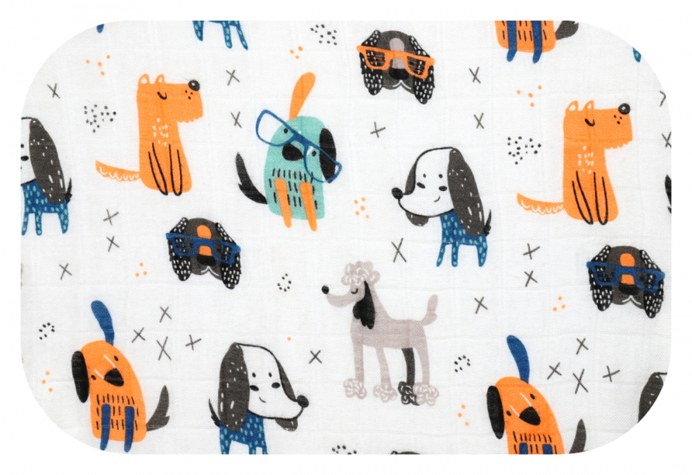 Scutec EgaKids Bambus Cute Dogs 60x60 cm - imagine 2