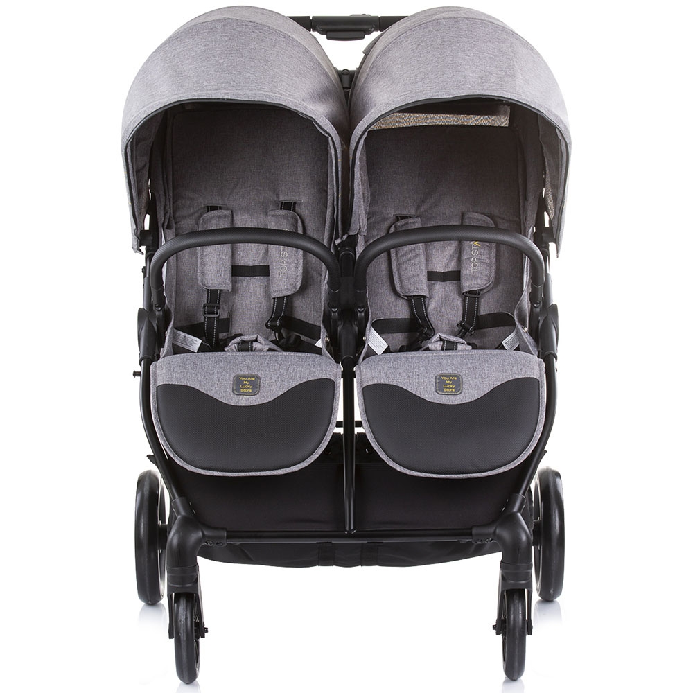 Carucior Gemeni Chipolino Top Stars Graphite, 0-15kg - imagine 2