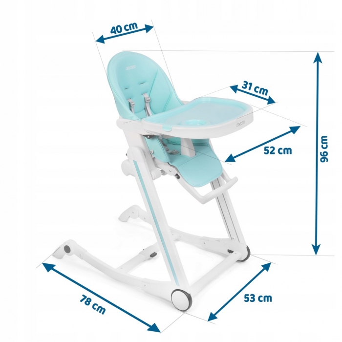 Scaun Ricokids Tugo 3-in-1 Turcoaz - imagine 6