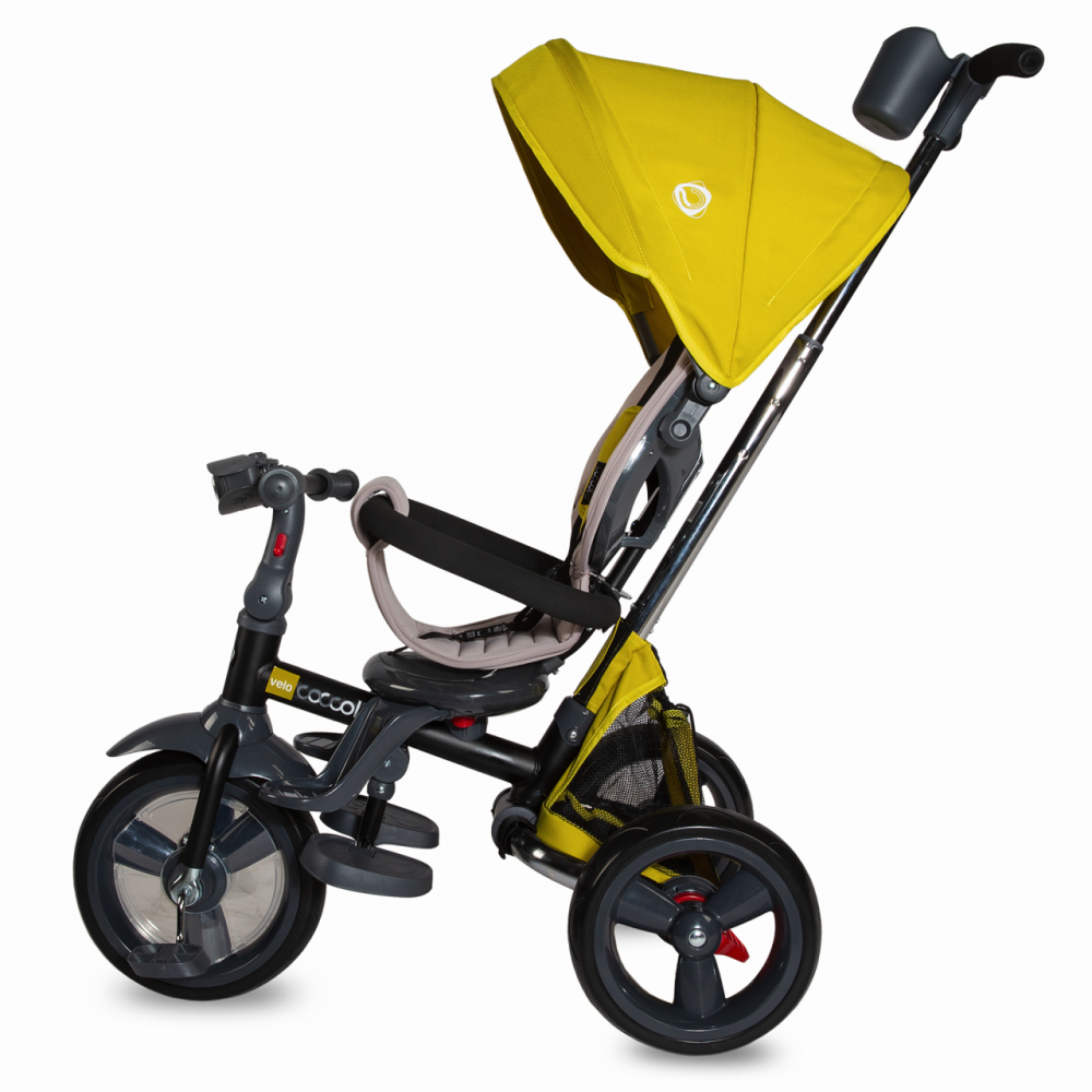 Tricicleta Coccolle Velo Mustar 4în1, Pliabilă - imagine 3